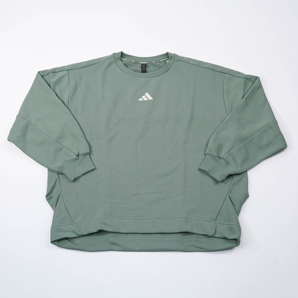 Adidas Word Swt Crew JN9964 女 長袖上衣 休閒長袖 舒適 穿搭 綠 亞版