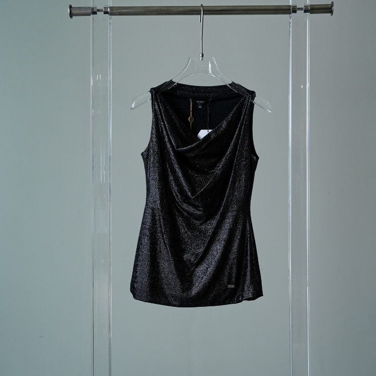 GUCCI 黑色細閃背心