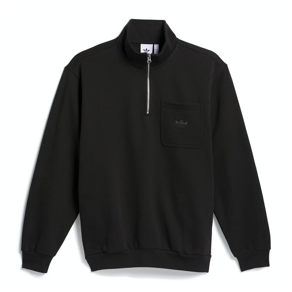 Adidas H Shmoo 1/4 Zip IZ4870 男 長袖上衣 休閒長袖 小高領 半拉鍊 黑