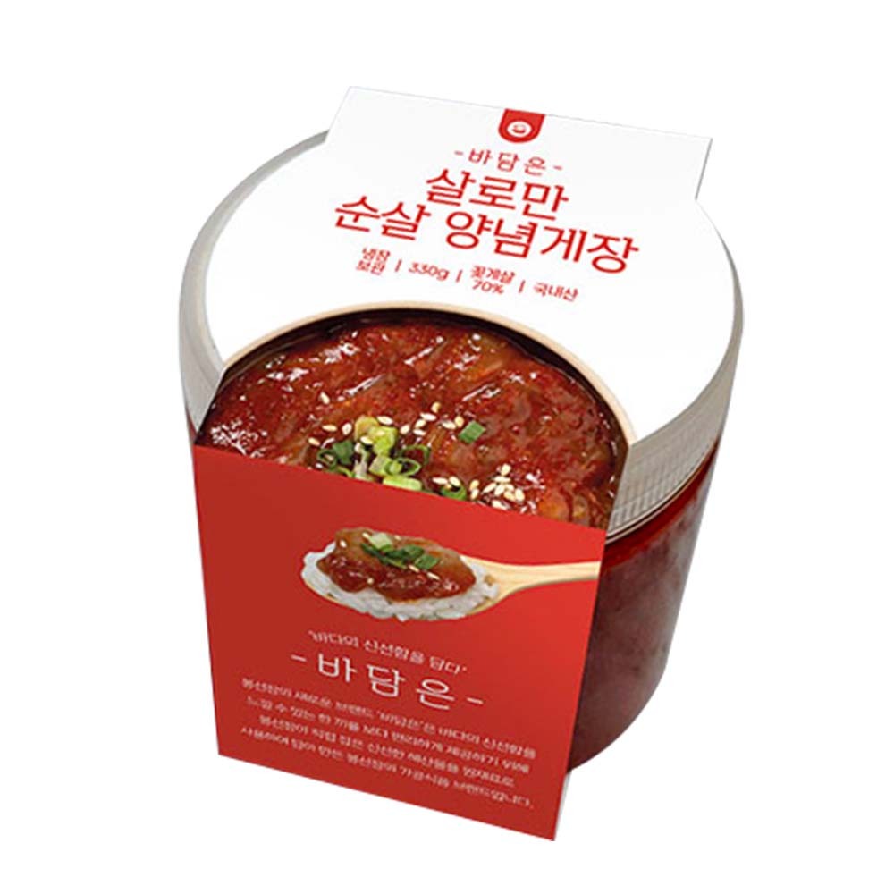 【BKSHOP】韓國奉船長-辣醬螃蟹(無殼) 220g