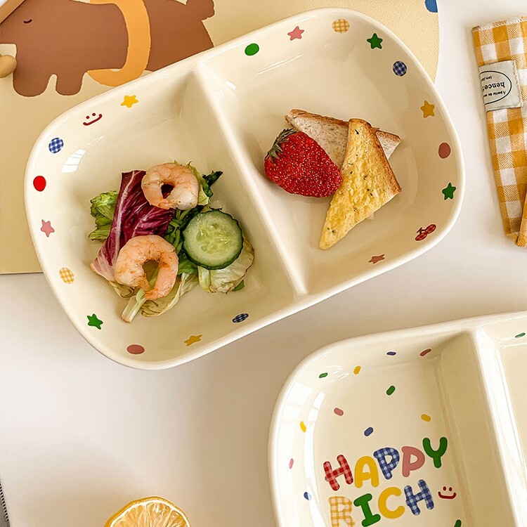 《6016》奶油彩色派對分隔盤