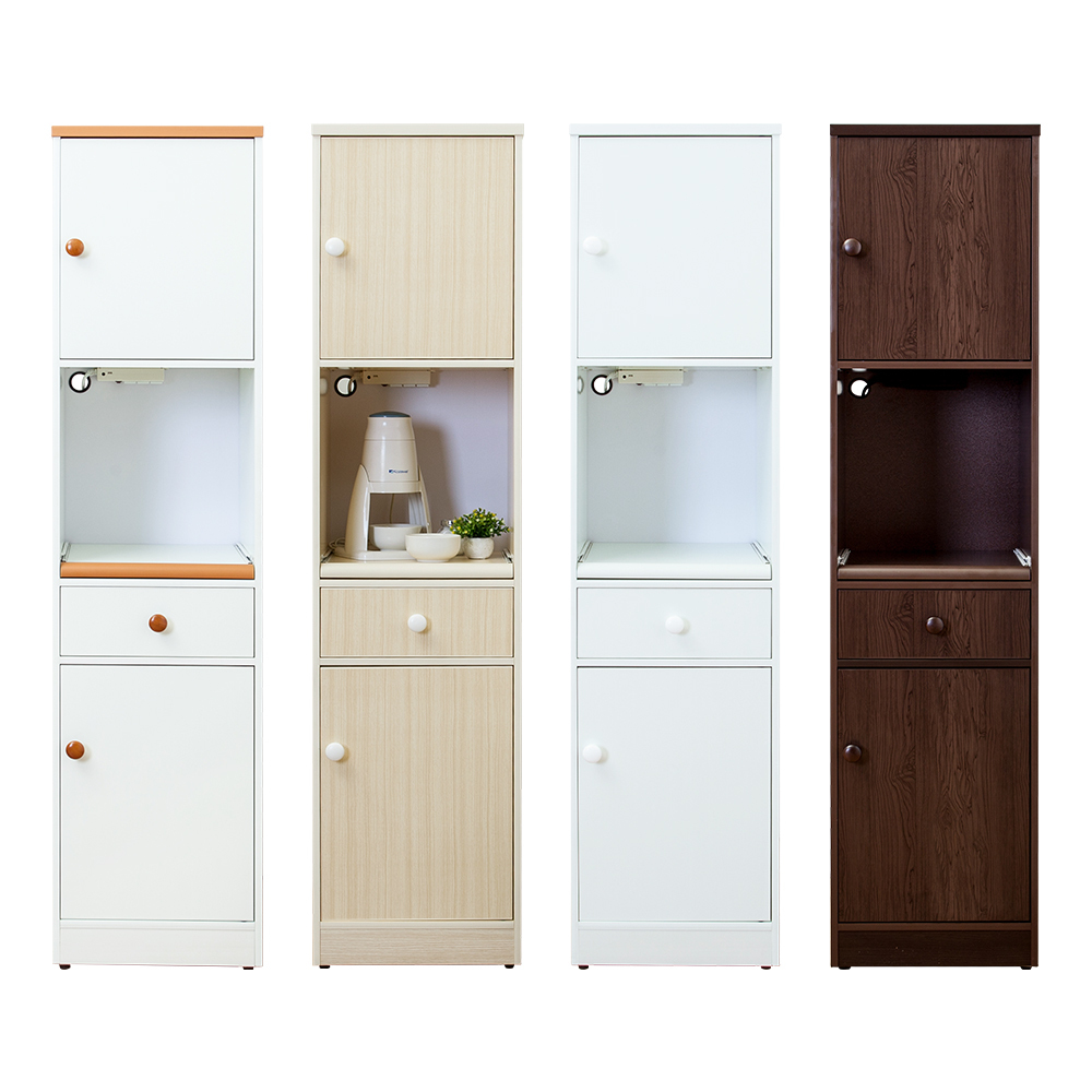 南亞塑鋼-1.5尺二門一抽一拉盤塑鋼電器櫃/收納餐櫃