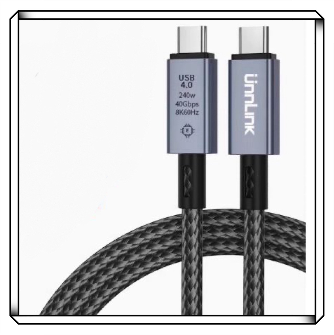 優聯 USB4 Type-C 數據線 240w 快充線 40Gbps 雷電4 TB4