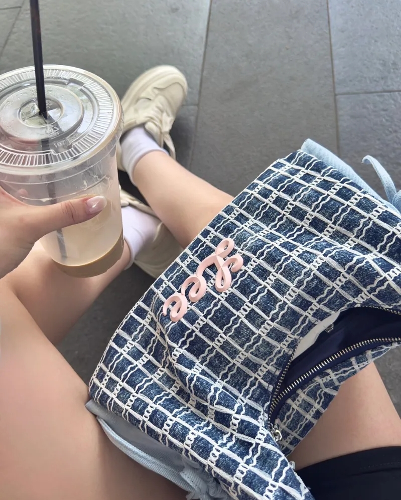 <買就送珍珠吊飾＞LEE 牛仔布 蝴蝶結 肩背 小香風 手提包 2色