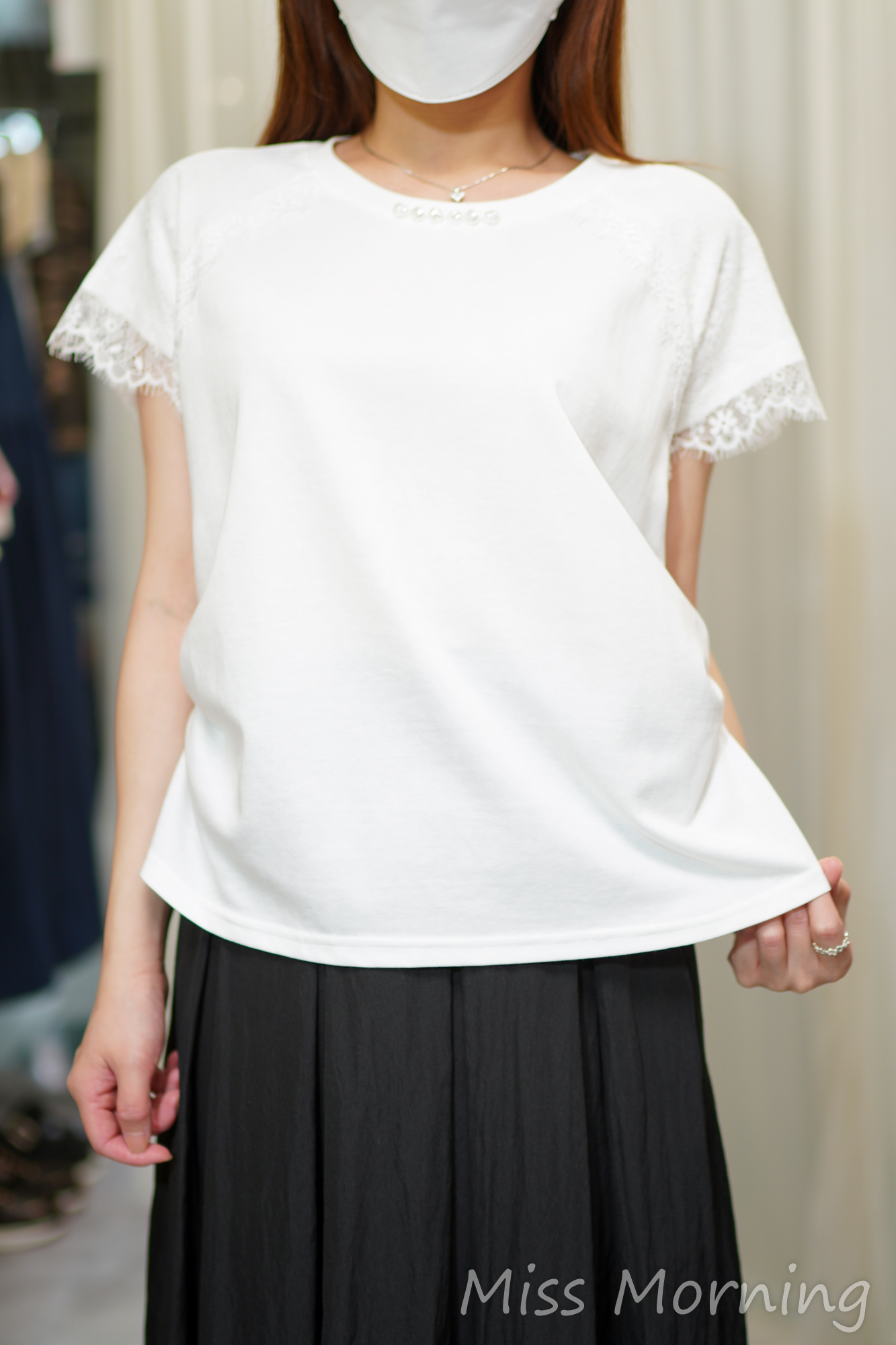 珍珠領位款上衣(14638)