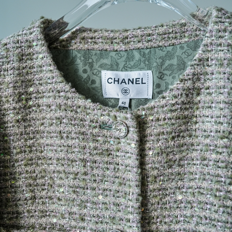 Chanel 24B 長版毛呢外套 40號