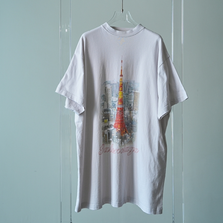 Balenciaga 白色東京鐵塔短袖上衣 1號