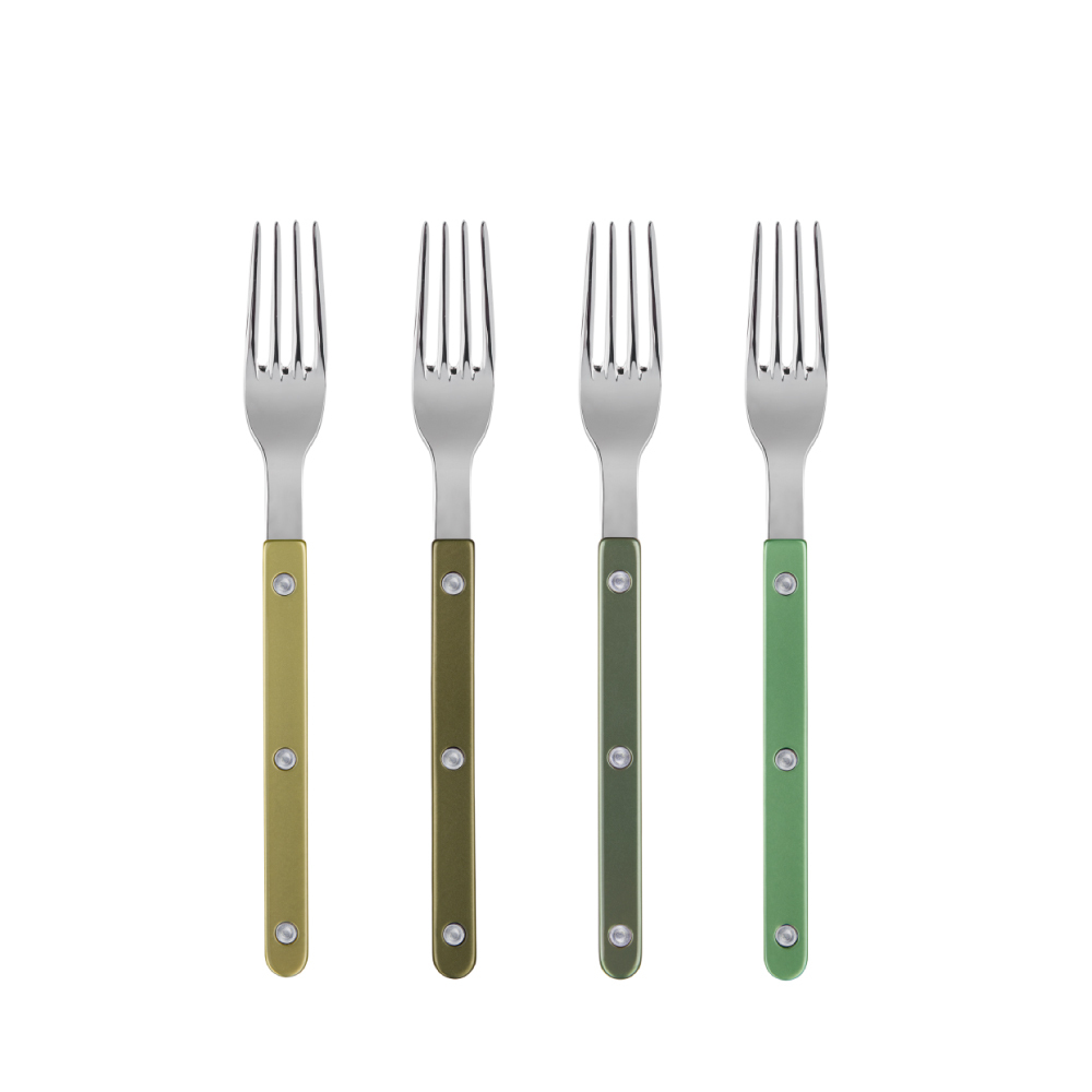 SABRE | Bistrot 復古珠光水晶鈕扣系列 | 主餐叉子 | 亮面 | 多色選擇