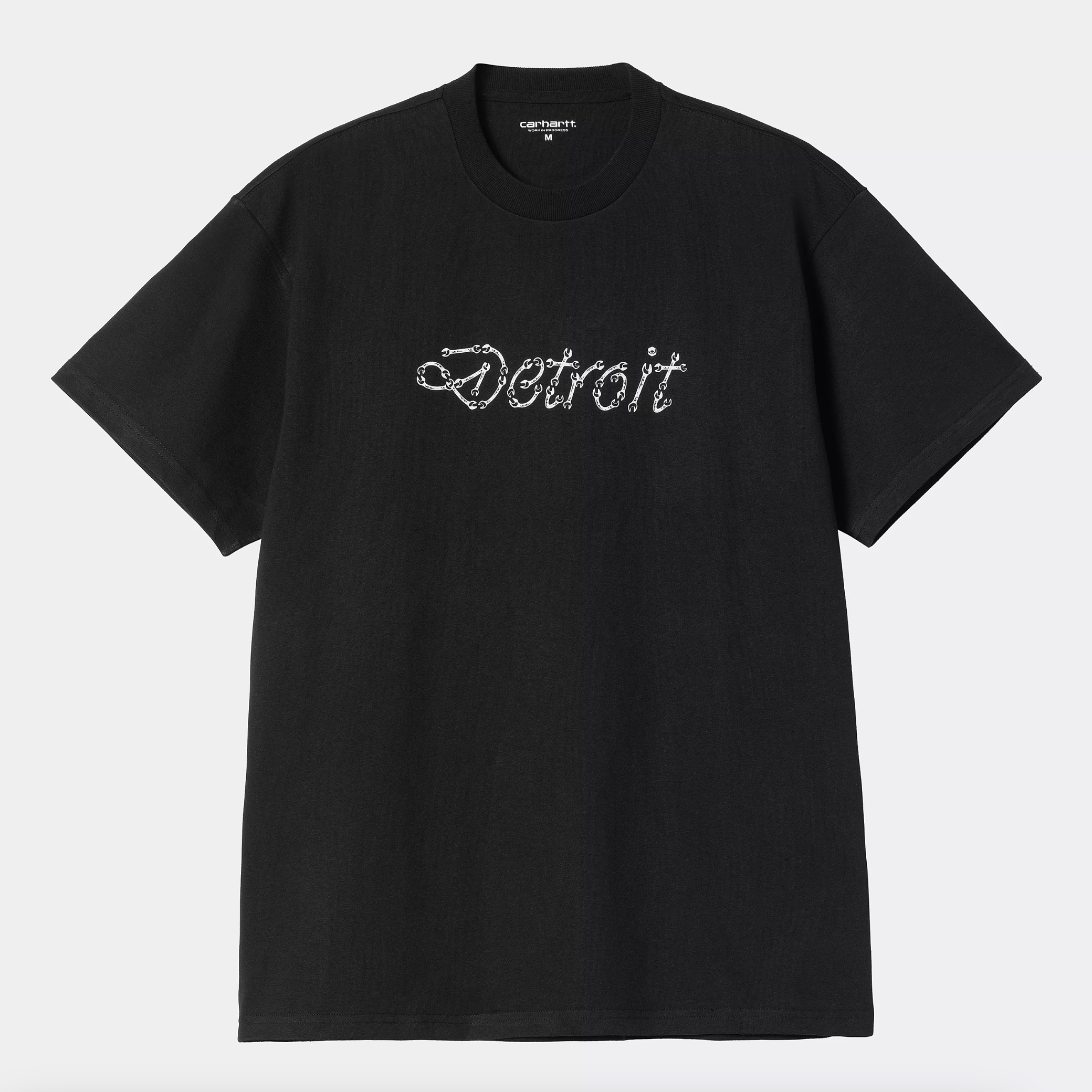 -(E2d04)-CARHARTT WIP S/S PEACE AND WORK T-SHIRT DETROIT 板手 和平符號 短Ｔ 黑色/白色-I034763