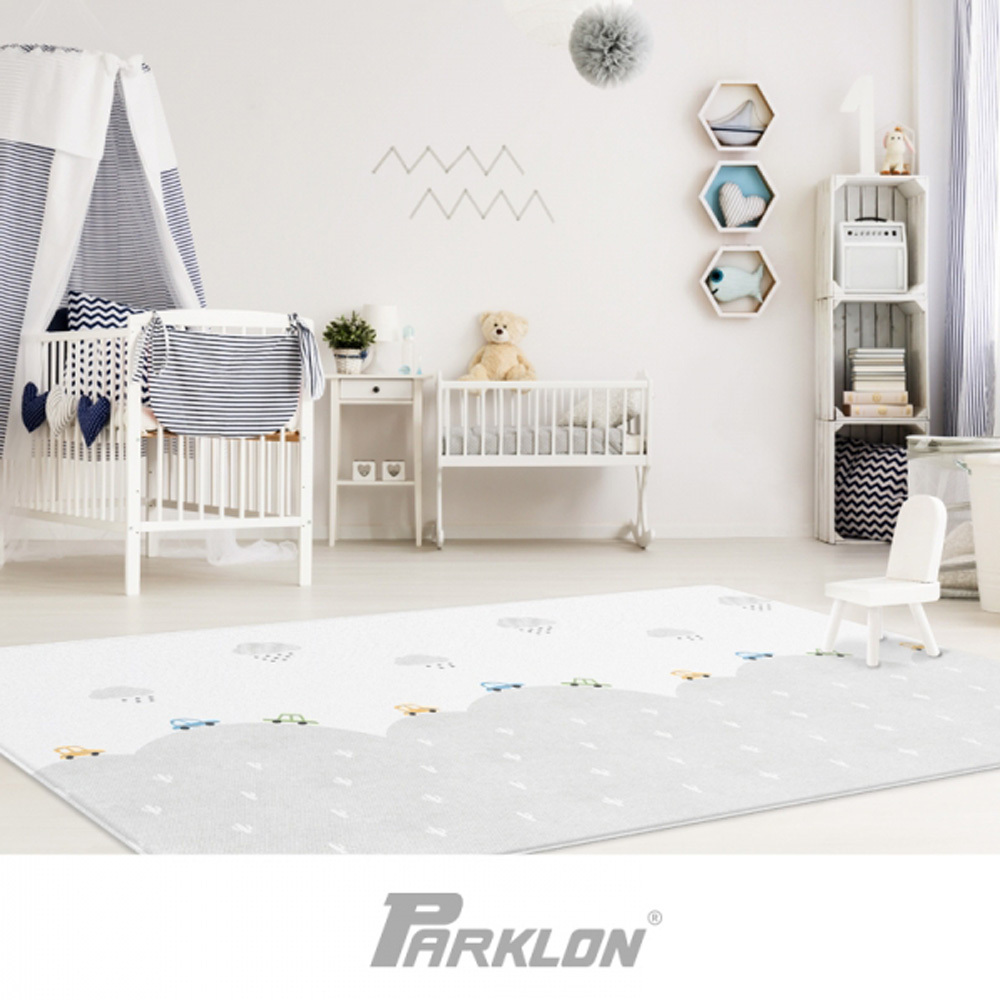 【PARKLON】韓國帕龍-PURE SOFT 系列 雙面加厚1.2CM 爬行地墊 - 小汽車的冒險