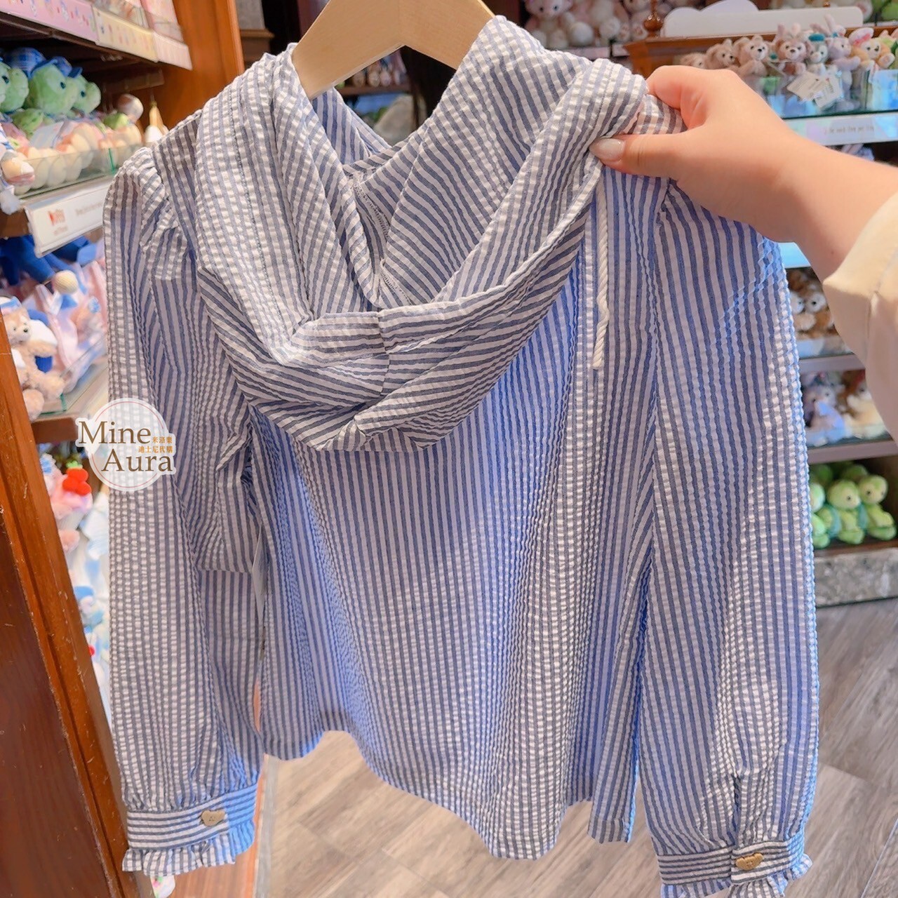 Coastal Days 米奇 Mickey 達菲 Duffy 直條紋 圖案 連帽 外套 -香港迪士尼樂園