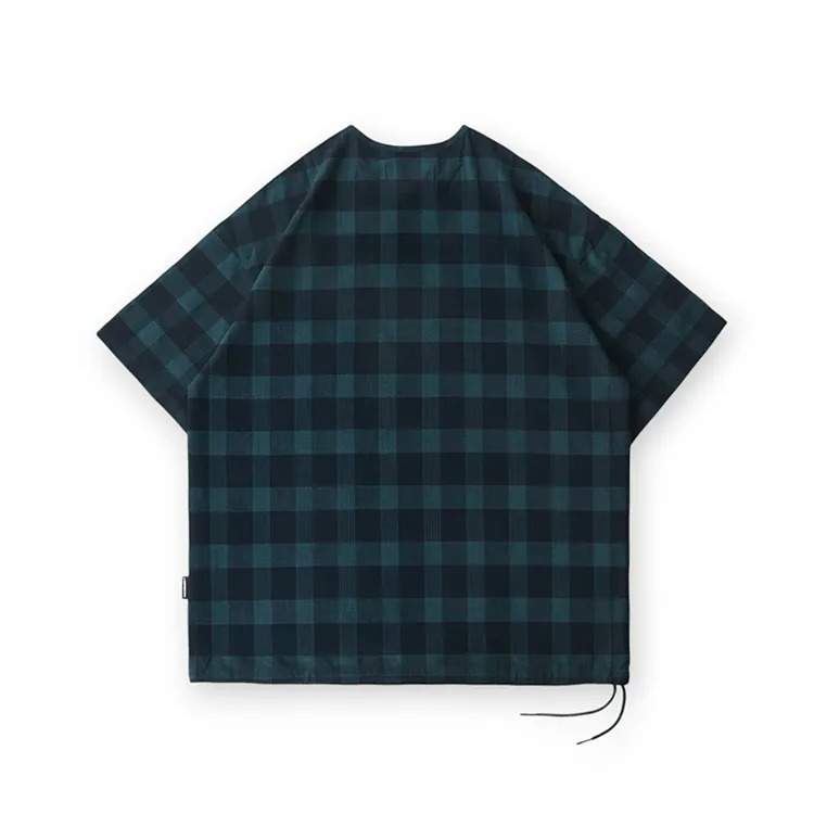 B-SIDE CHECKED WIDE TEE