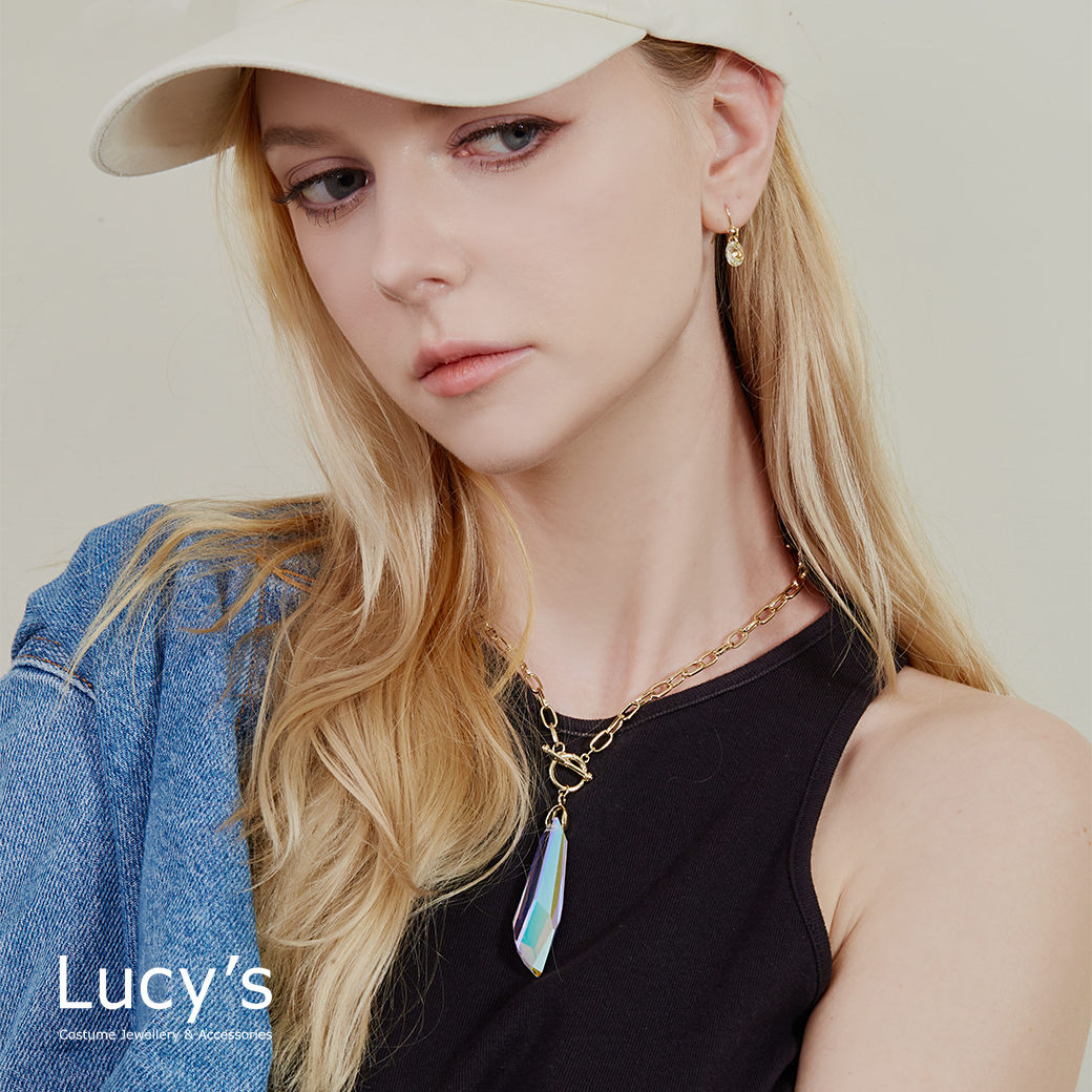 SHINNING T扣項鍊 (二色) (123195/123196)