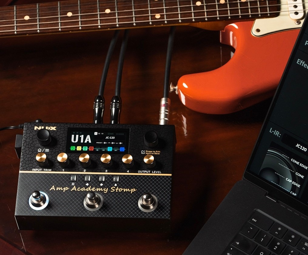 ギター NUX Amp Academy NUX Amp Academy Stomp Box Modeler and IR Loader Pedal | zZounds