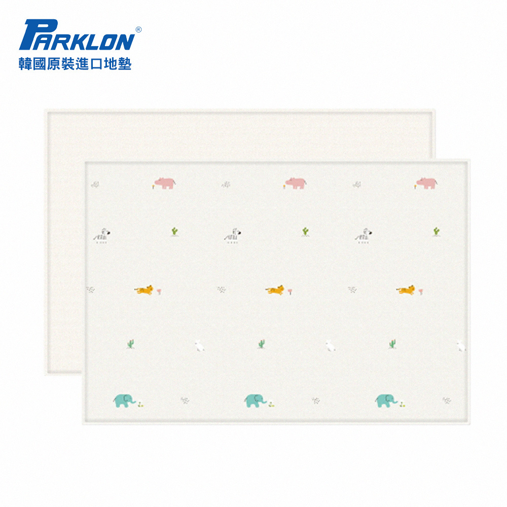 【PARKLON】韓國帕龍-PURE SOFT 系列 雙面加厚1.2CM 爬行地墊 - 叢林好友
