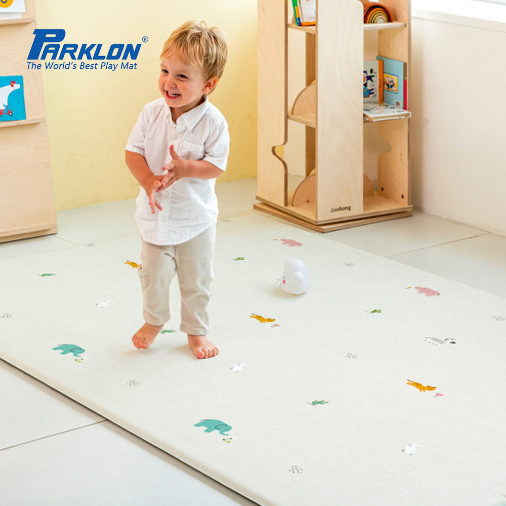 【PARKLON】韓國帕龍-PURE SOFT 系列 雙面加厚1.2CM 爬行地墊 - 叢林好友