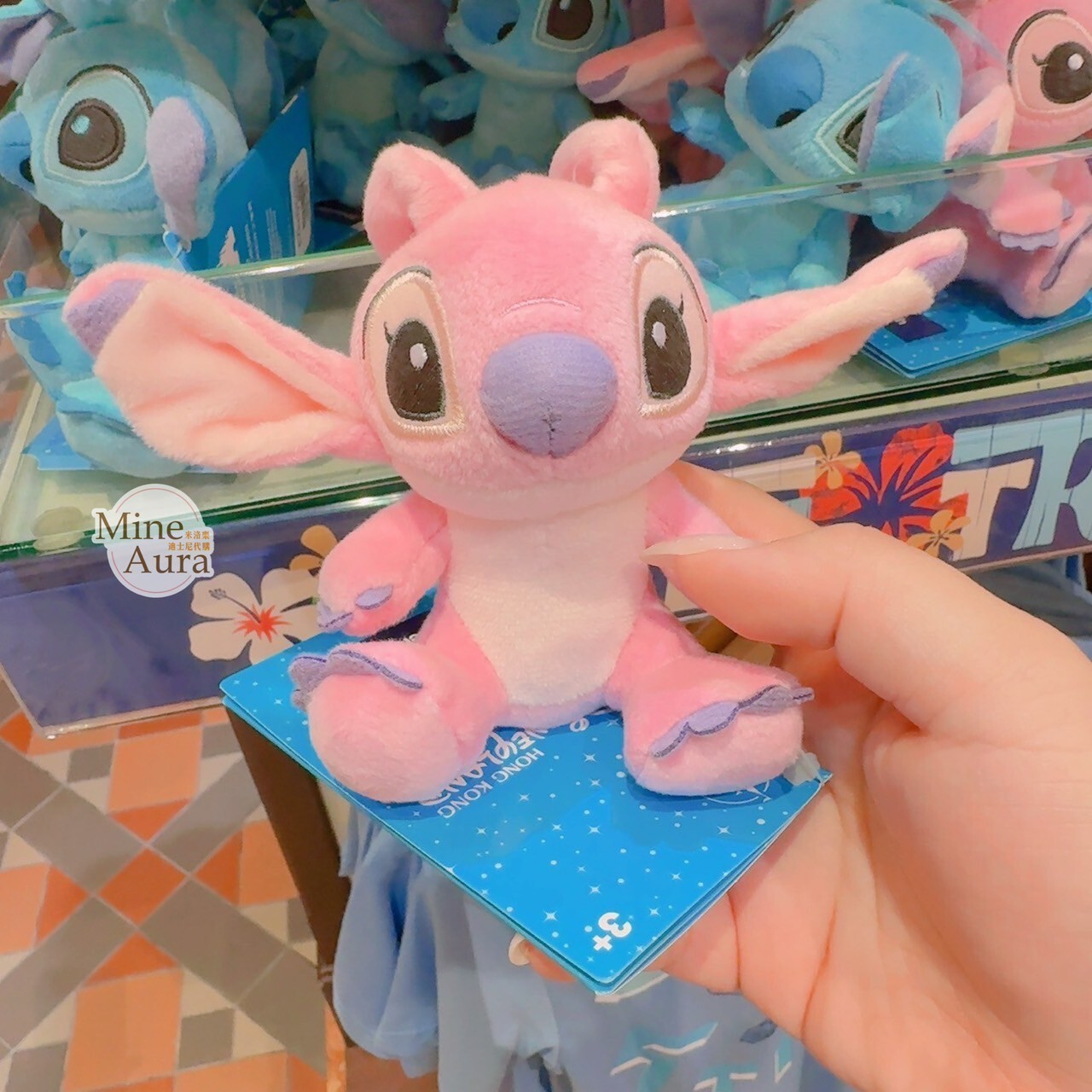 安琪拉 Angel 磁鐵 坐肩 絨毛 娃娃 公仔 星際寶貝 Lilo & Stitch -香港迪士尼樂園
