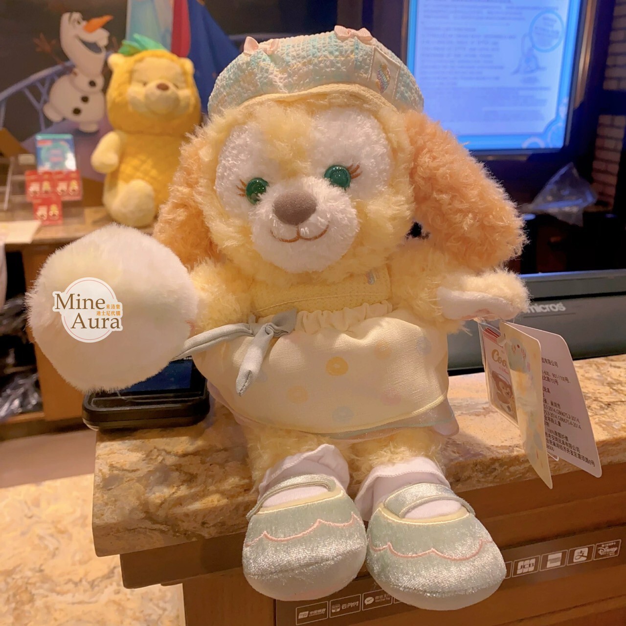 達菲 Duffy 與好友們 自然的色彩系列 可琦安 餅乾 CookieAnn SS號 娃娃 玩偶 -上海迪士尼樂園