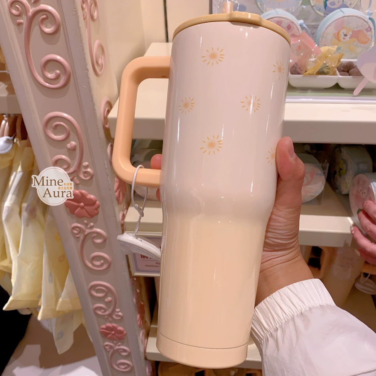 達菲 Duffy 與好友們 自然的色彩系列 玲娜貝兒 Lina bell 大容量 吸管 水杯 -上海迪士尼樂園