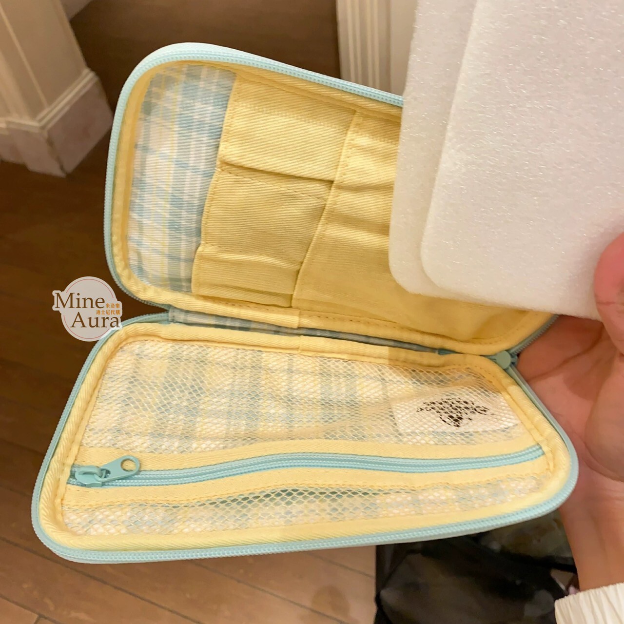 達菲 Duffy 與好友們 自然的色彩系列 文具 收納包 化妝包 -上海迪士尼樂園