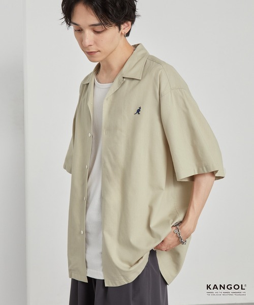 日本 Kangol Open Collar Logo Shirt [sh1511]