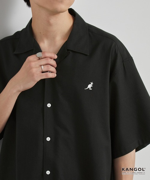 日本 Kangol Open Collar Logo Shirt [sh1511]