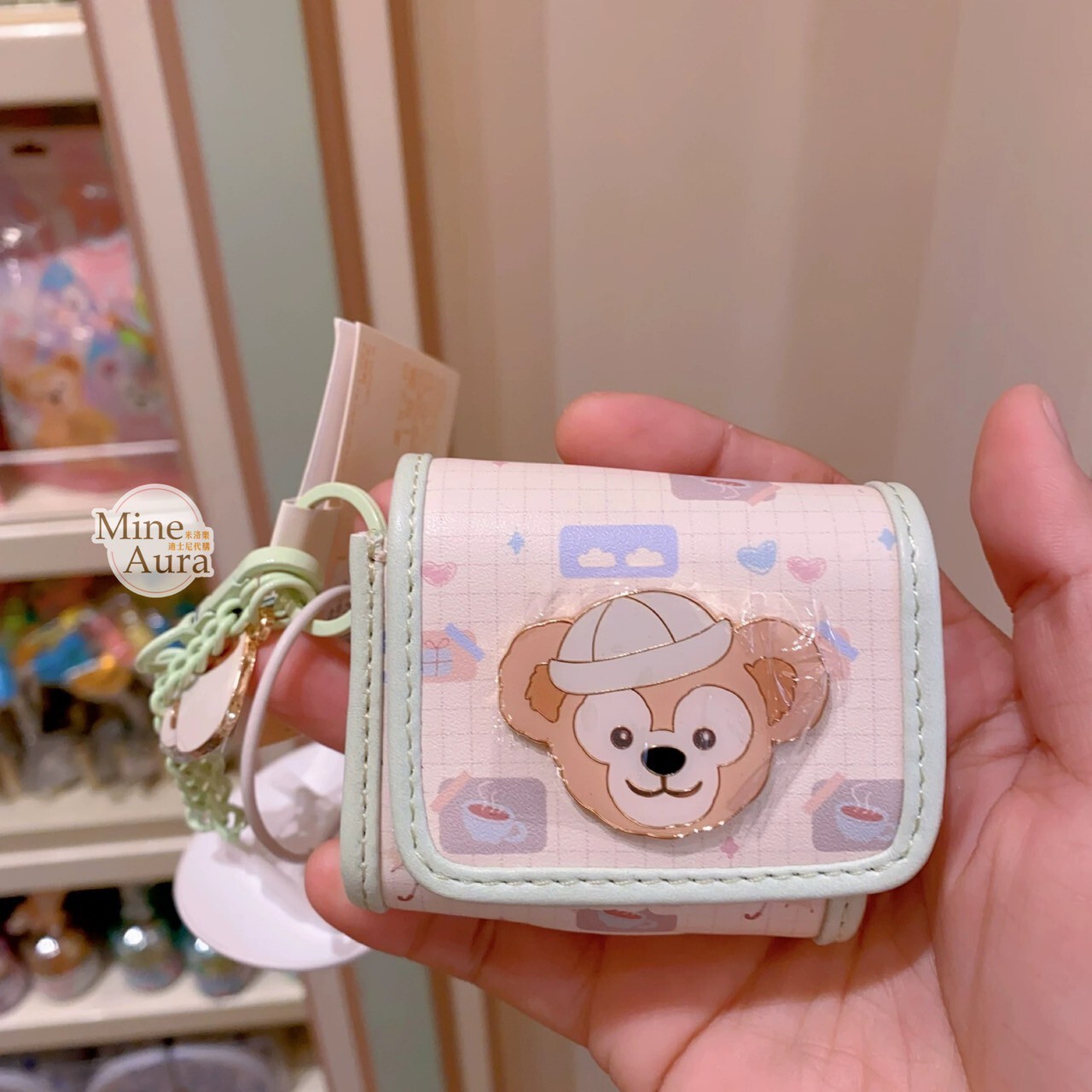 達菲 Duffy 與好友們 自然的色彩系列 達菲 Duffy 造型 耳機包 收納包 吊飾 -上海迪士尼樂園