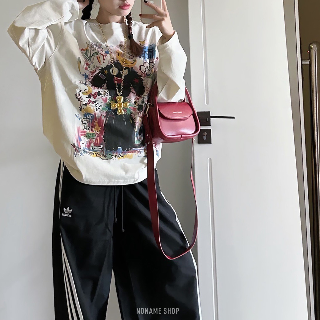 ADIDAS OG Parachute SS25 三葉草 梭織 寬鬆 闊腿 傘兵褲 長褲 (女款)