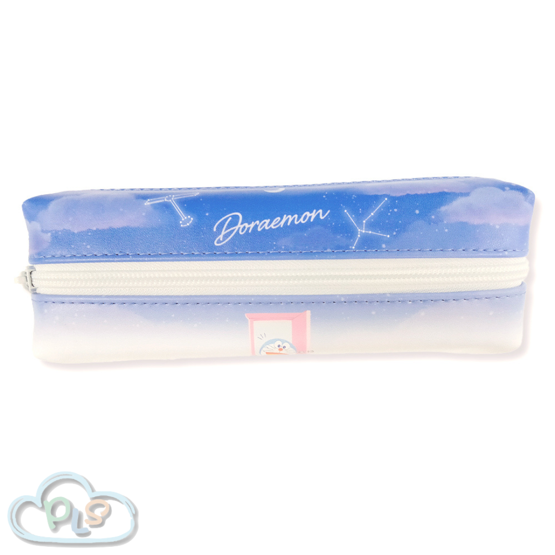 現貨 雙面拉鍊筆袋 夜空 多啦A夢 未來百貨 藍色 #40013