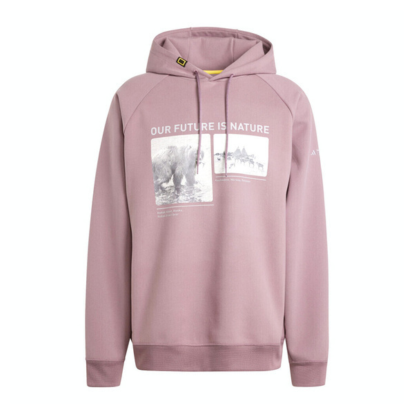 Adidas NG U Aerordy HD JJ4357 男女 連帽 上衣 國家地理 休閒 寬鬆 吸濕排汗 深粉