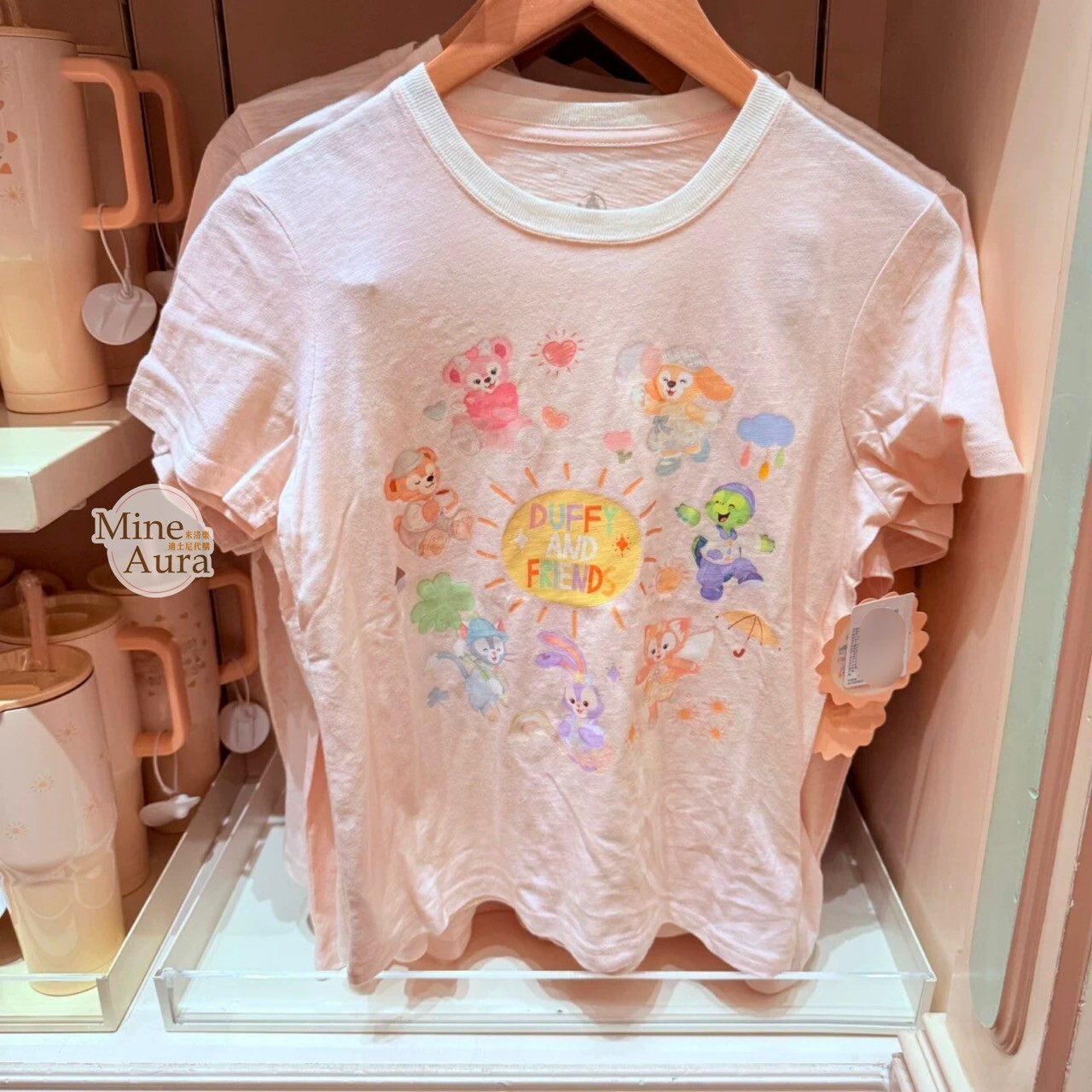 達菲 Duffy 與好友們 自然的色彩系列 圖案 上衣 短T -上海迪士尼樂園