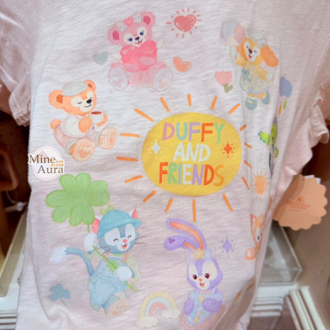 達菲 Duffy 與好友們 自然的色彩系列 圖案 上衣 短T -上海迪士尼樂園