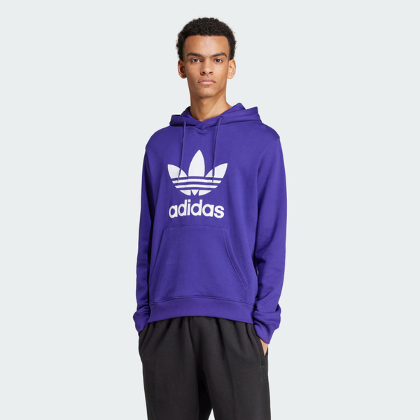 Adidas Trefoil Hoody IZ2362 男 連帽上衣 帽T 運動 經典 三葉草 休閒 棉質 紫