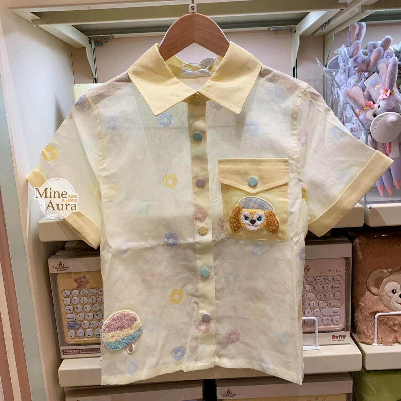 達菲 Duffy 與好友們 自然的色彩系列 可琦安 餅乾 CookieAnn 短袖 襯衫 上衣 -上海迪士尼樂園