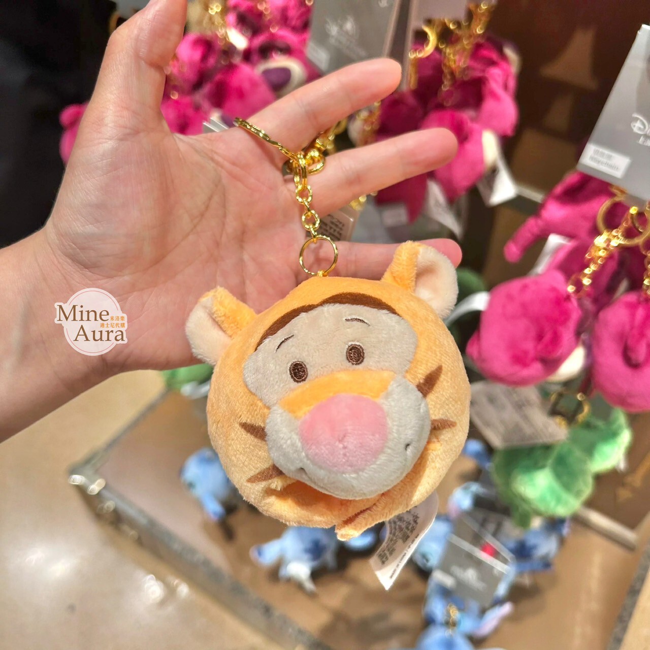 跳跳虎 Tigger 頭套造型 鑰匙圈 吊飾 小熊維尼 Winnie the Pooh -上海迪士尼樂園