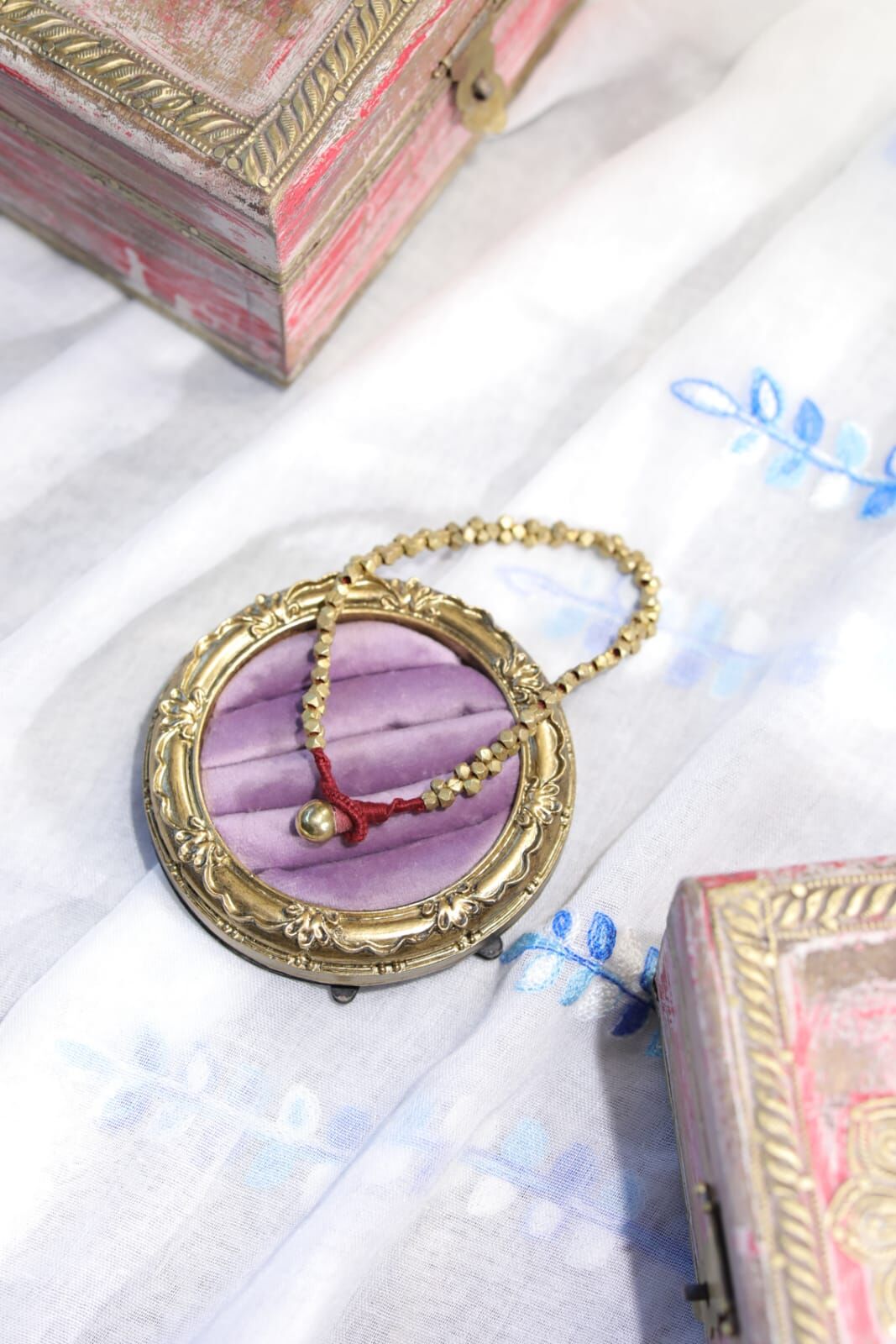 MACRAME ACC - GACC003A - 酒紅色