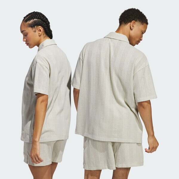 Adidas Sk Shooting Top JP0653 男女 襯衫 棉質 舒適 米灰 亞版