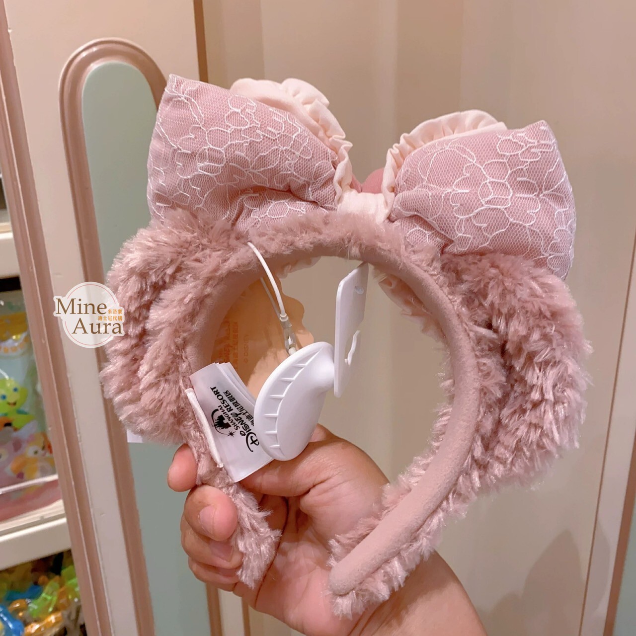 達菲 Duffy 與好友們 自然的色彩系列 雪莉玫 ShellieMay 立體耳朵 造型 髮圈 髮箍 -上海迪士尼樂園