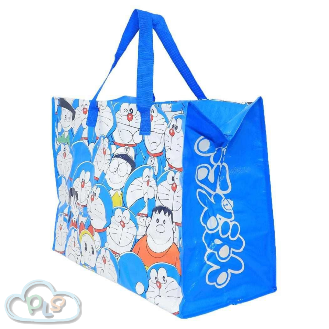 In Stock Travel Foldable Extra Large Zipper Bag (Full Decor) Doraemon Future Department Store Blue #40018