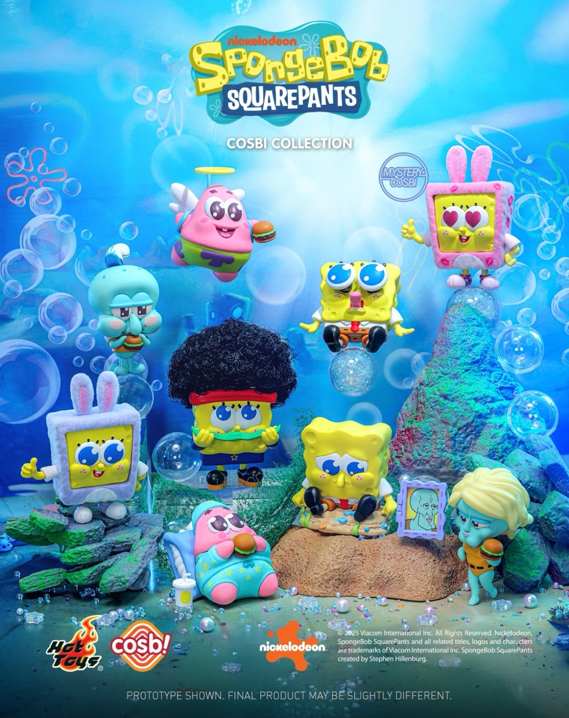 正版授權 海綿寶寶比奇堡的沙灘冒險系列  8+1隱藏款 盲盒 公仔