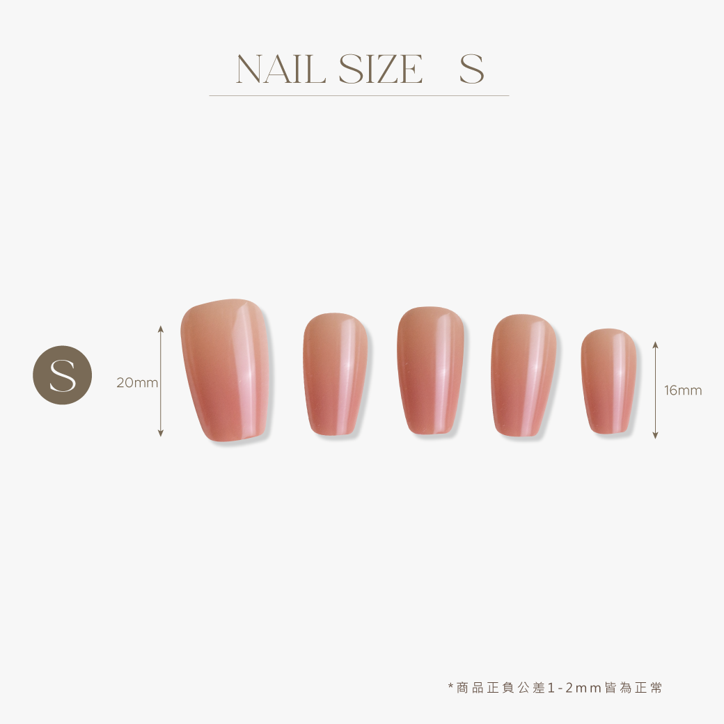 ARTiS di Voce 穿戴美甲片組合-短梯-蜜桃美肌