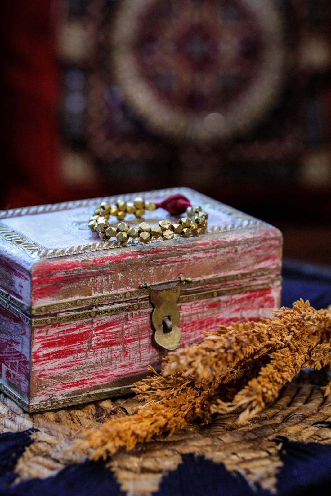 MACRAME ACC - GACC002B - 酒紅色