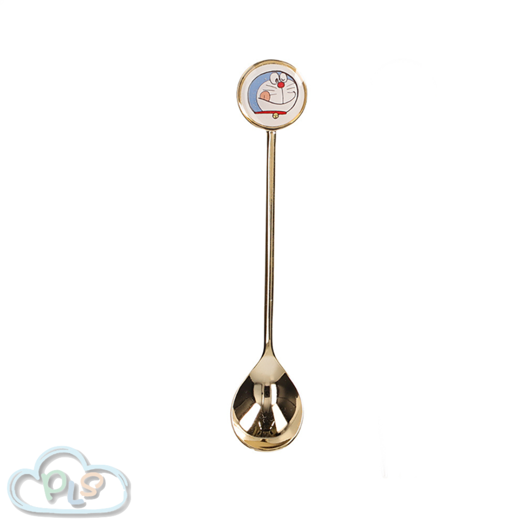 現貨 茶匙 零食時間系列 多啦A夢 未來百貨 金色 #40026