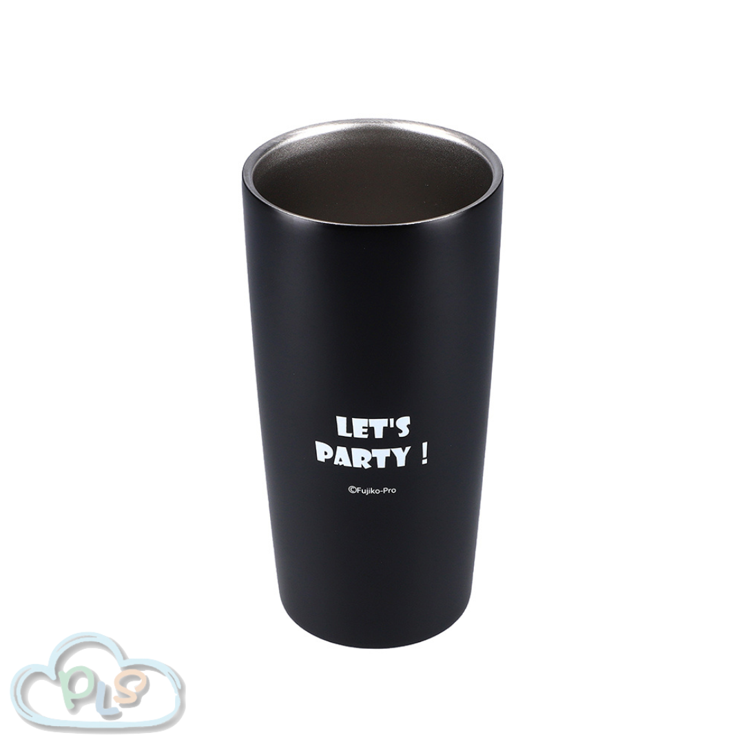 現貨 保溫保冷不銹鋼杯子 440ml Lets Party  多啦A夢 未來百貨 黑色 #40030