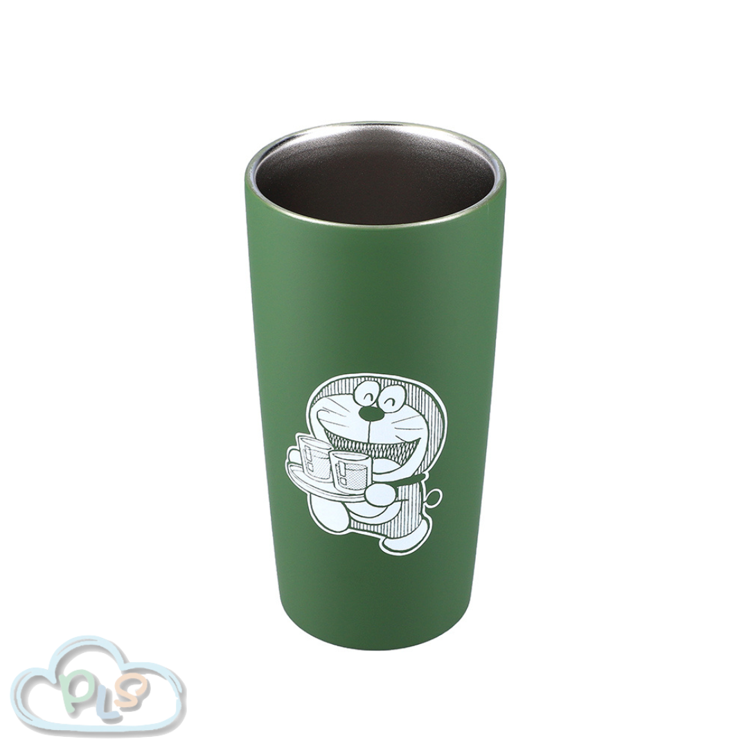 現貨 保溫保冷不銹鋼杯子 440ml Have A Relaxing Day 多啦A夢 未來百貨 綠色 #40032