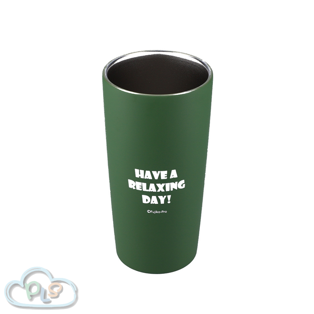 現貨 保溫保冷不銹鋼杯子 440ml Have A Relaxing Day 多啦A夢 未來百貨 綠色 #40032