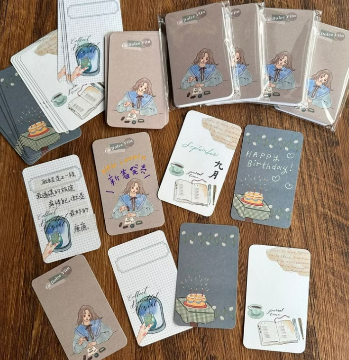 日常拼貼 溫暖祝福 小卡組 20張入 標籤卡 拼貼小卡｜甜蜜生活 la dolce vita 臺灣