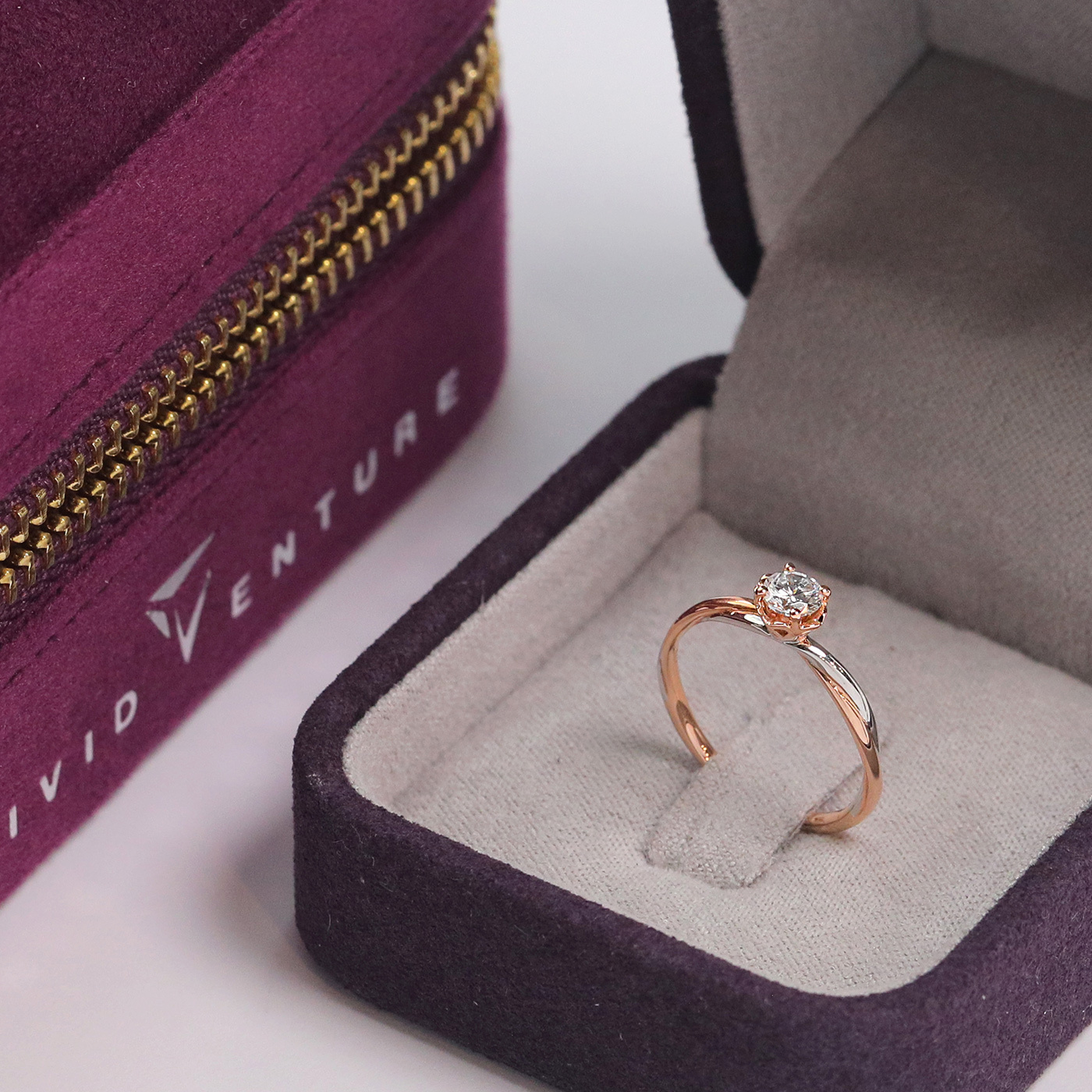 玫瑰絮語 － GIA30分鑽石戒指