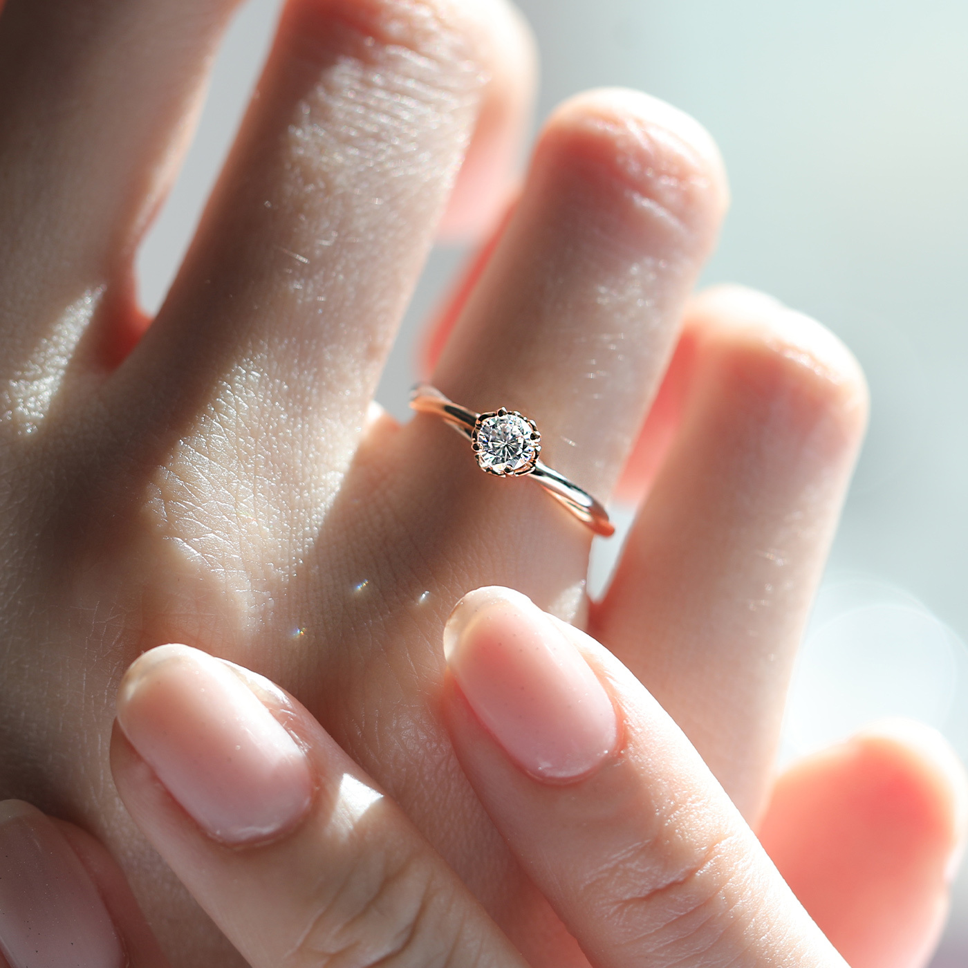 玫瑰絮語 － GIA30分鑽石戒指