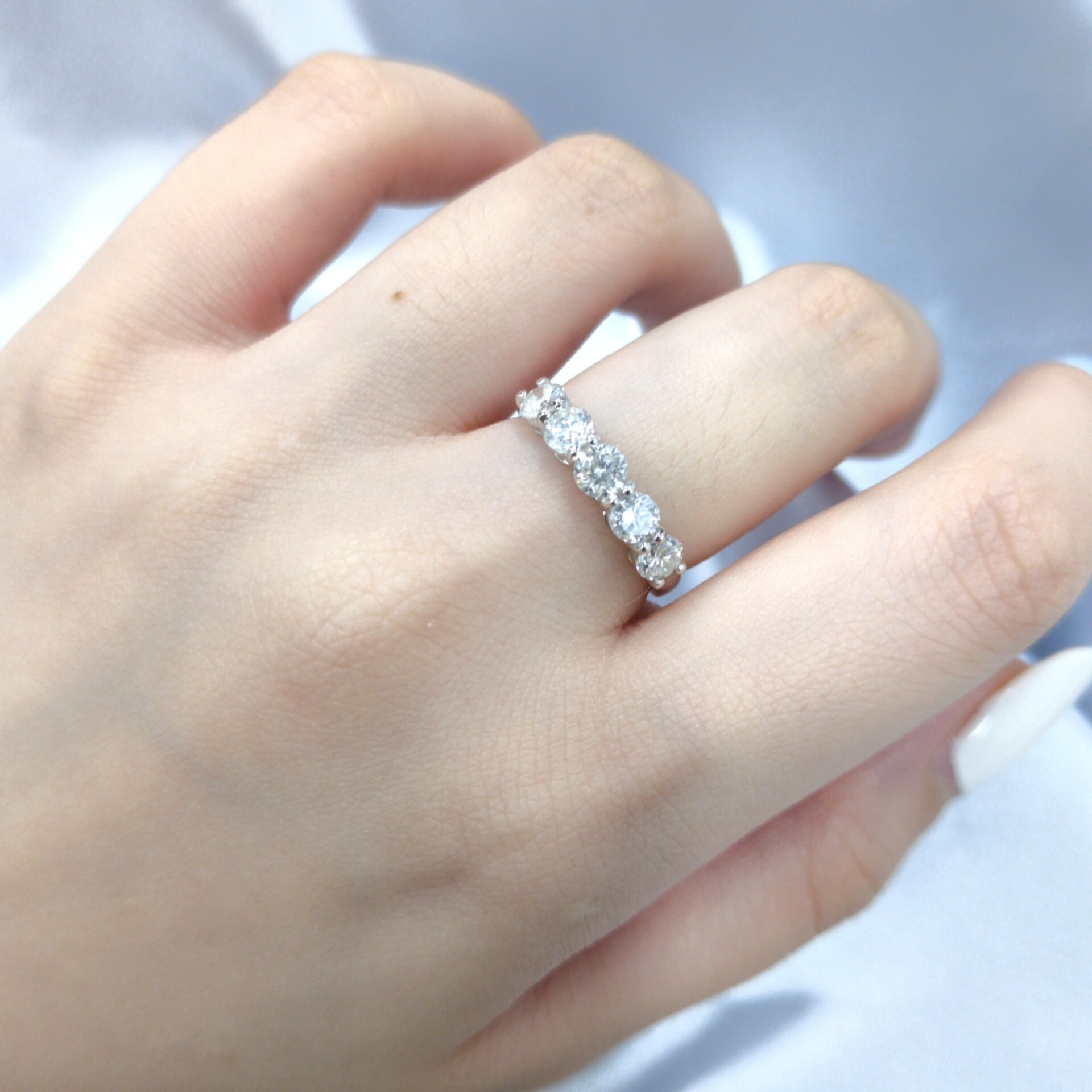 18K White Gold 1.10ct Diamond Ring